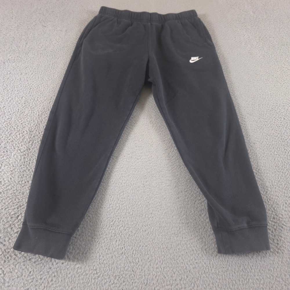 Nike Sweatpants Mens Large Black Sportswear Club Fleece Joggers Tapered Leg Pant